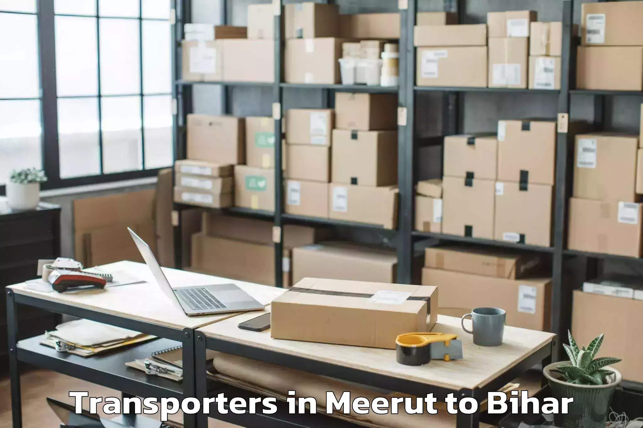 Book Meerut to Manjhi Transporters